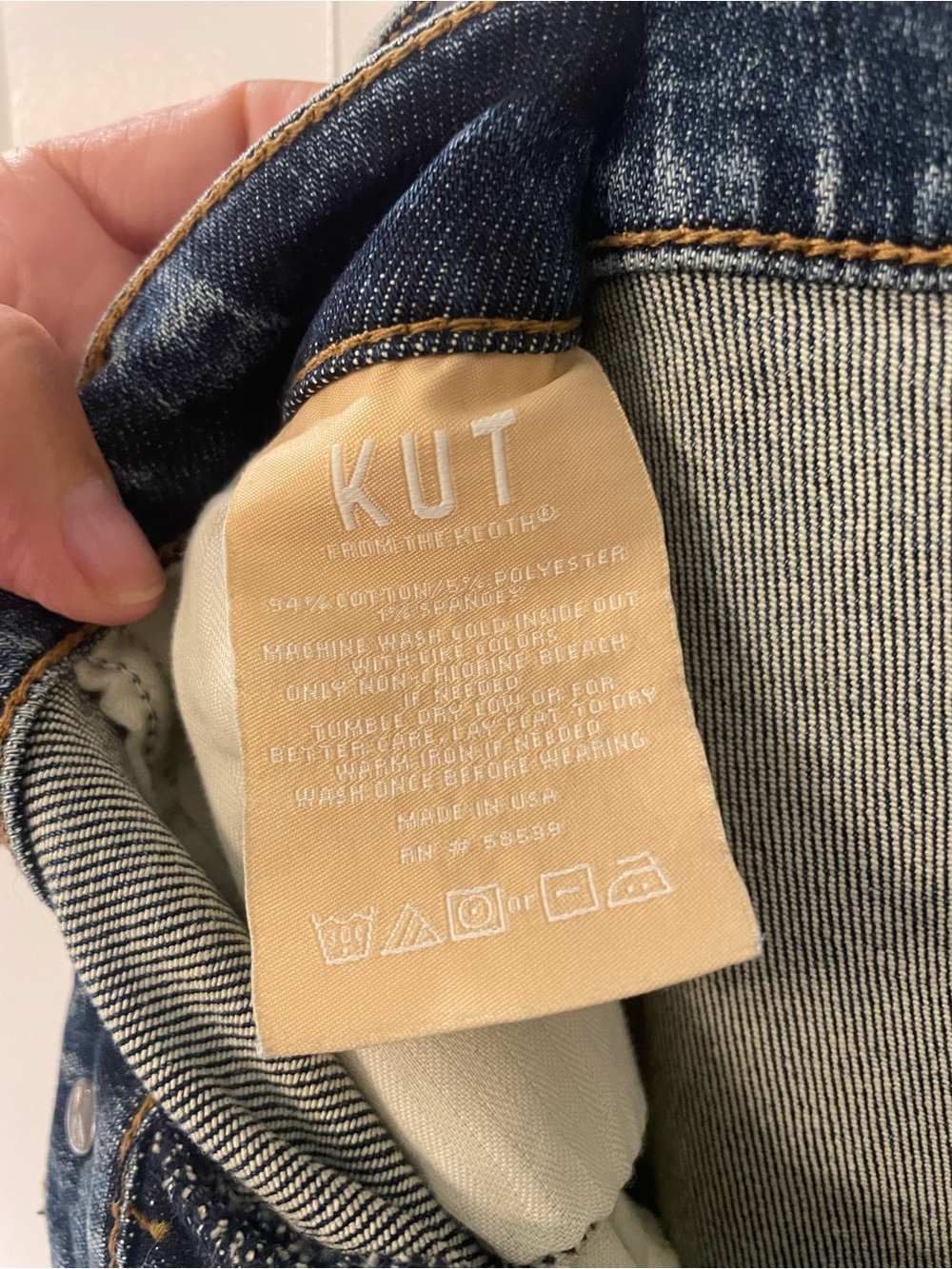 Kut from the Kloth Pattie Straight Leg Jeans - Picture 6 of 7